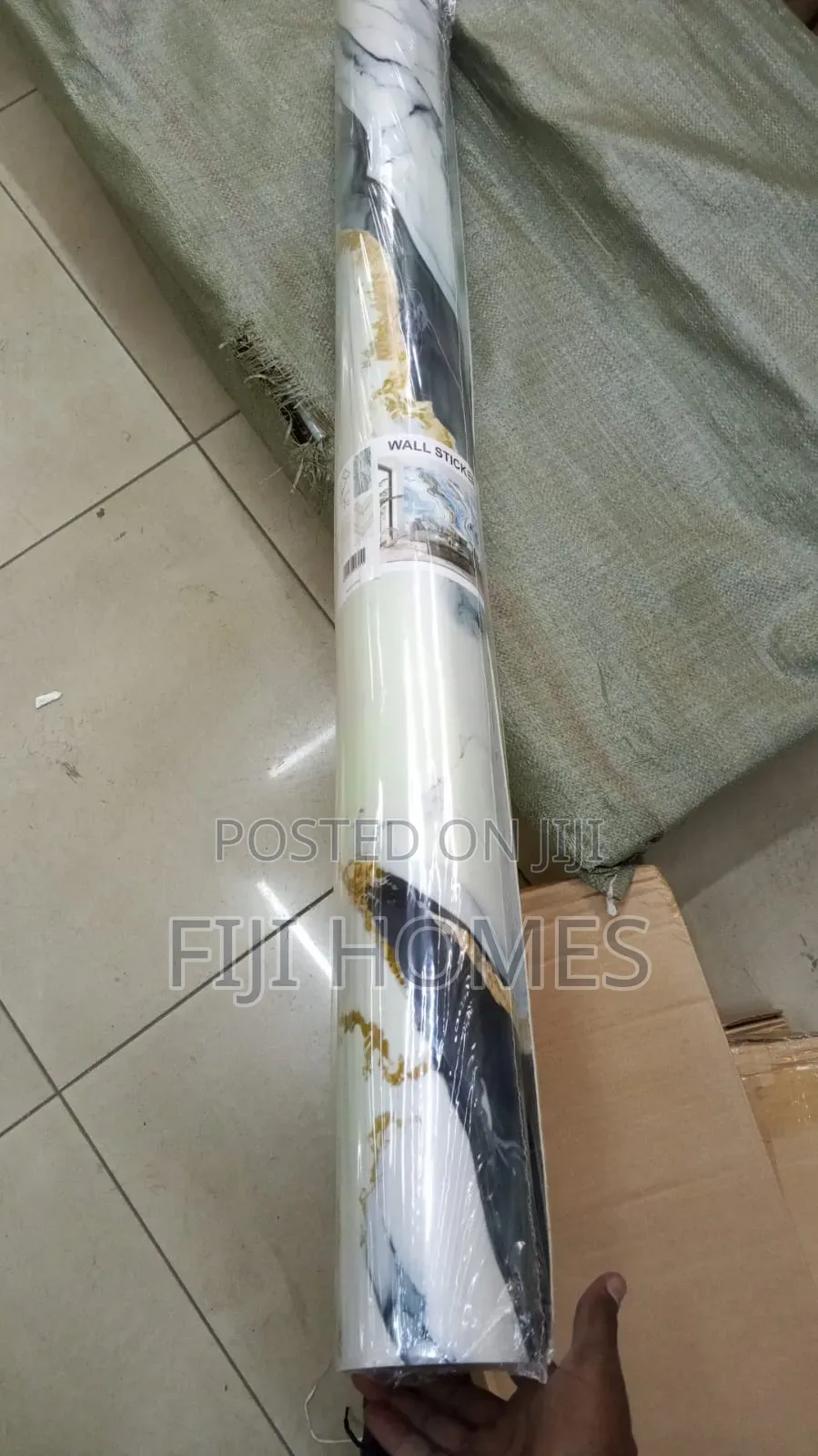 Marble Sheet Premium Wall Decor | 3x1m | Black, White & Gold