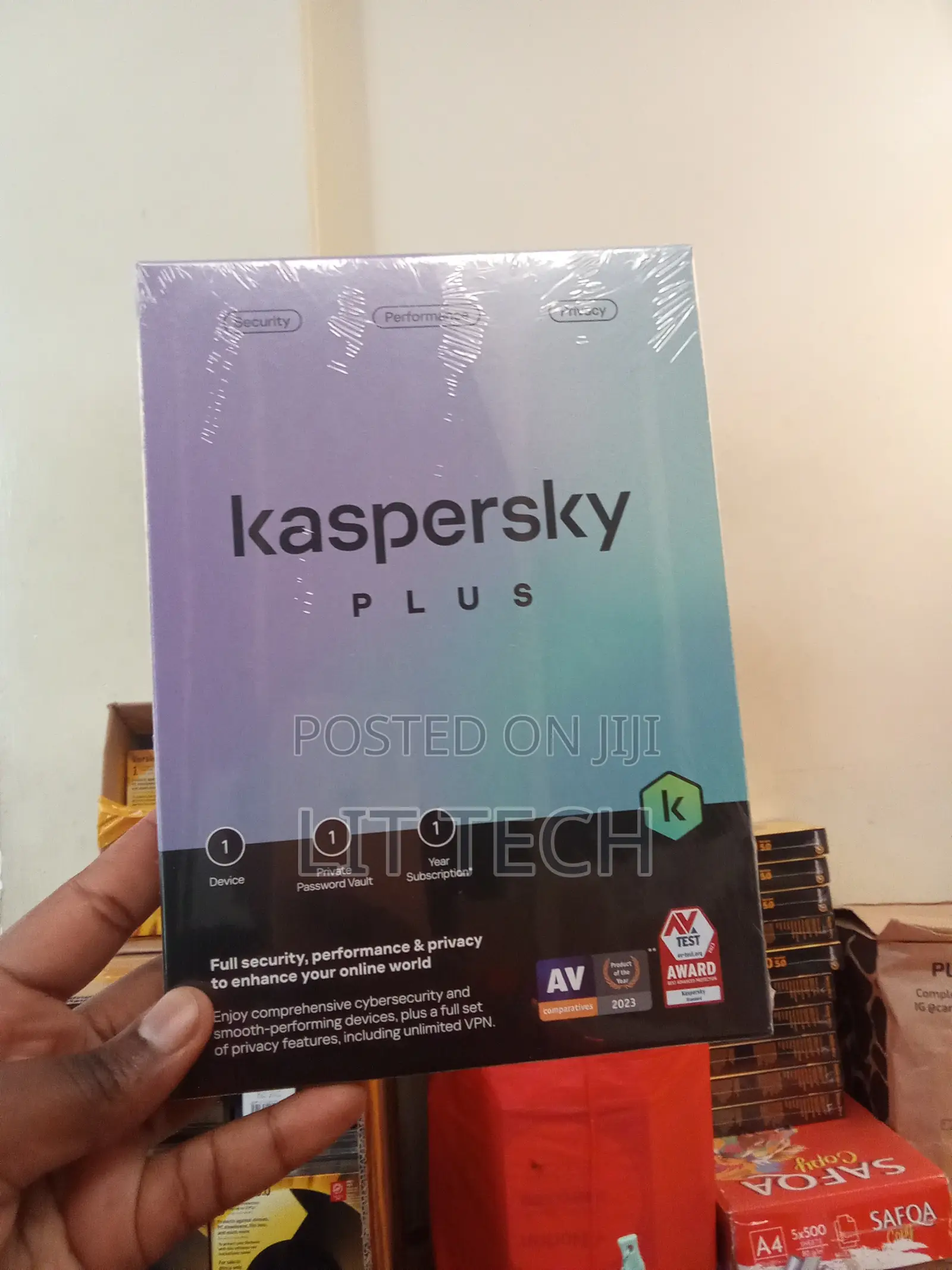 Kaspersky Plus Security Software, 1-Year Subscription and for 1 Device