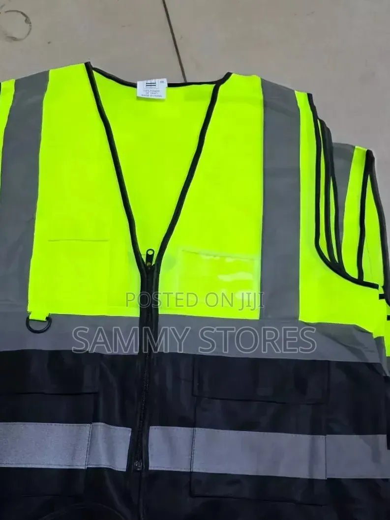 Two-Tone Hi Vis Safety Vest With Reflective Tape and Pockets