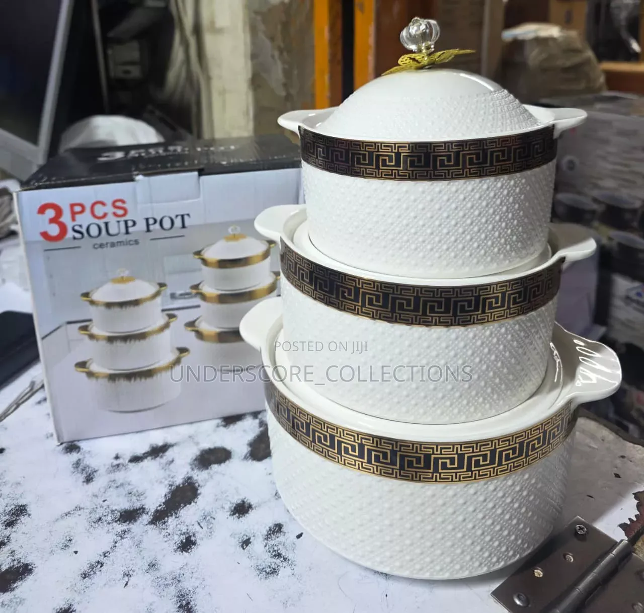 3pc Ceramic Soup Bowls