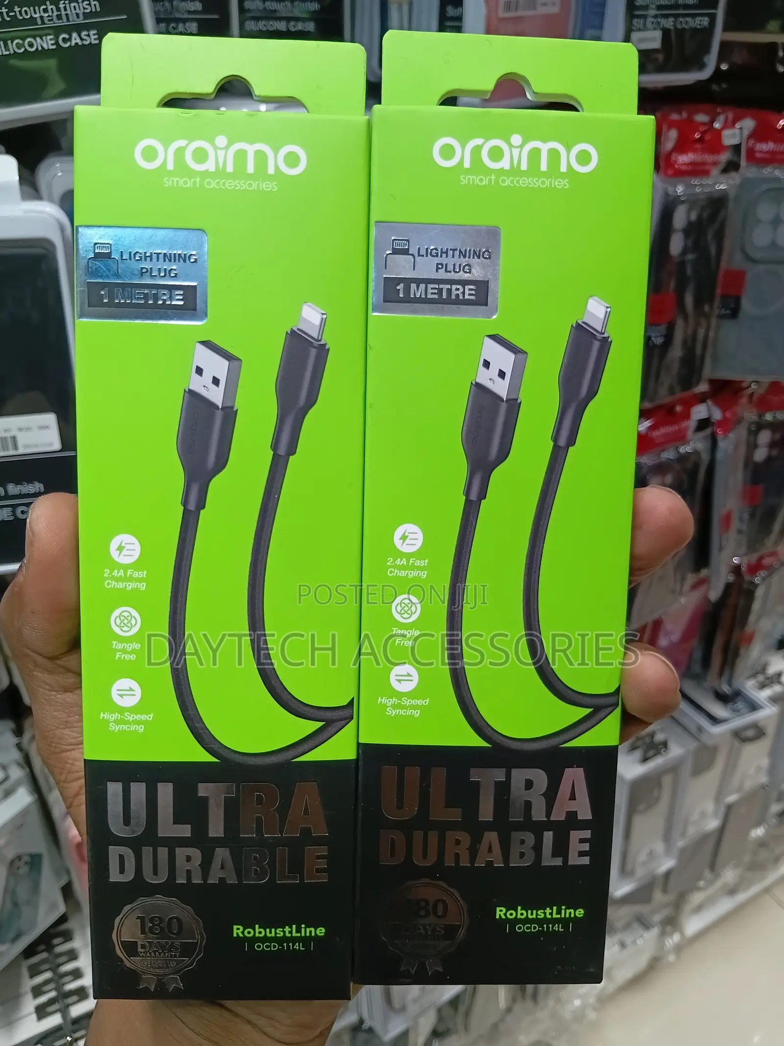 Oraimo RobustLine OCD‐114L 1 Meter USB to Lightning Cable