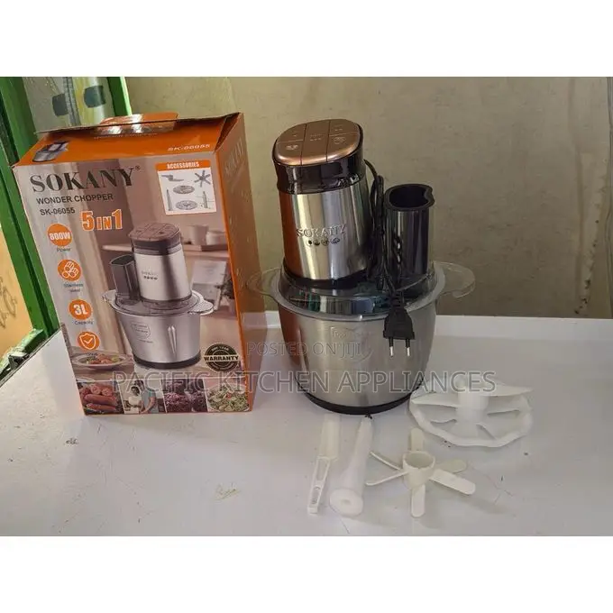 5 in 1 Functions(Mincer/Dough Maker/Garlic Peeler/Yorghut Whisk