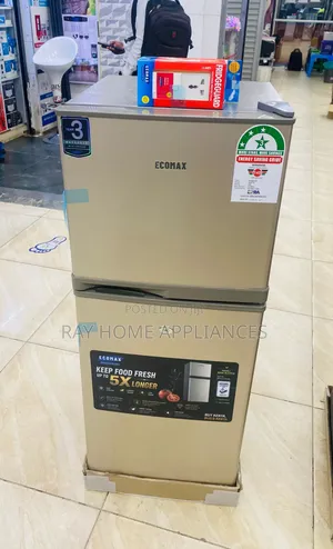 Ecomax 118L Double Door Fridge BD-118 With Free Fridge Guard