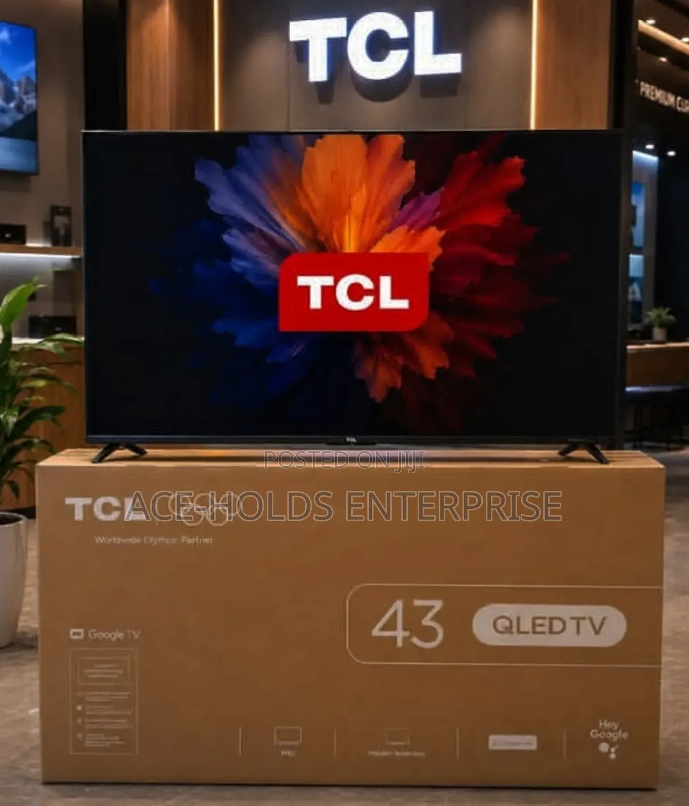 TCL 43 Inch QLED Google TV 43S5K 2K Resolution - Voice Command