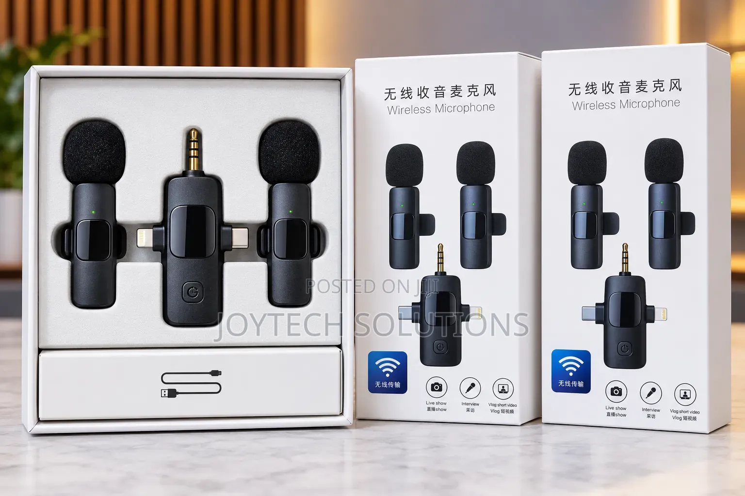 Dual Wireless Clip Mic Set for Phone Recording YouTube TikTok & Vlog