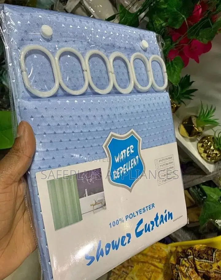 Bathroom Shower Curtain 180×200cm Water Repellent Design