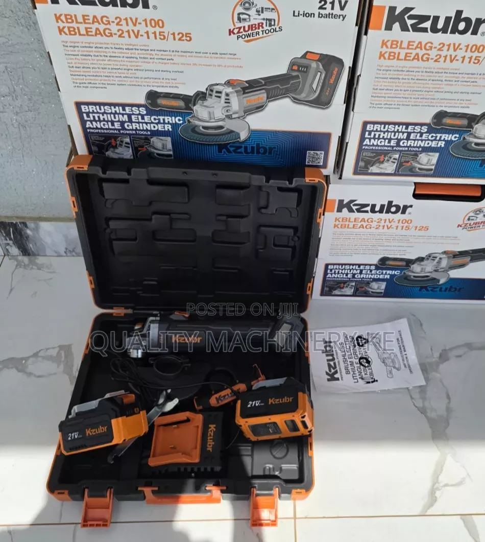 High-Performance Portable Kzubr Brushless Cordless Grinder