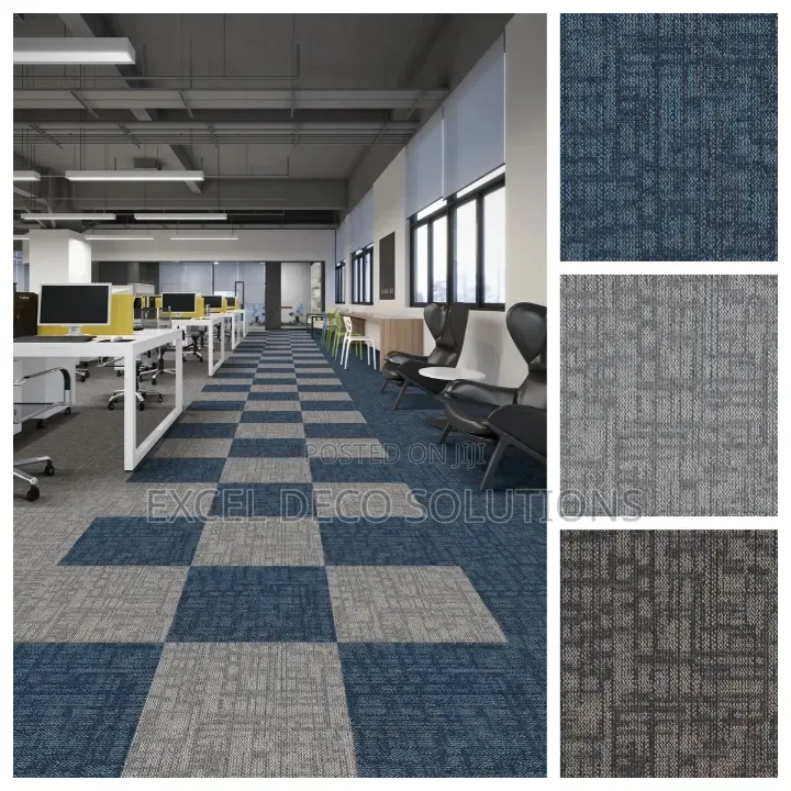 Carpet Tiles Easy-Maintenance Office Flooring