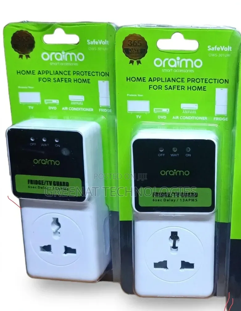 Oraimo SafeVolt OWS-301UW Fridge / TV Guard 6sec Delay 13A