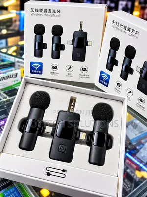  Compact Dual Wireless Mic for Video Recording
