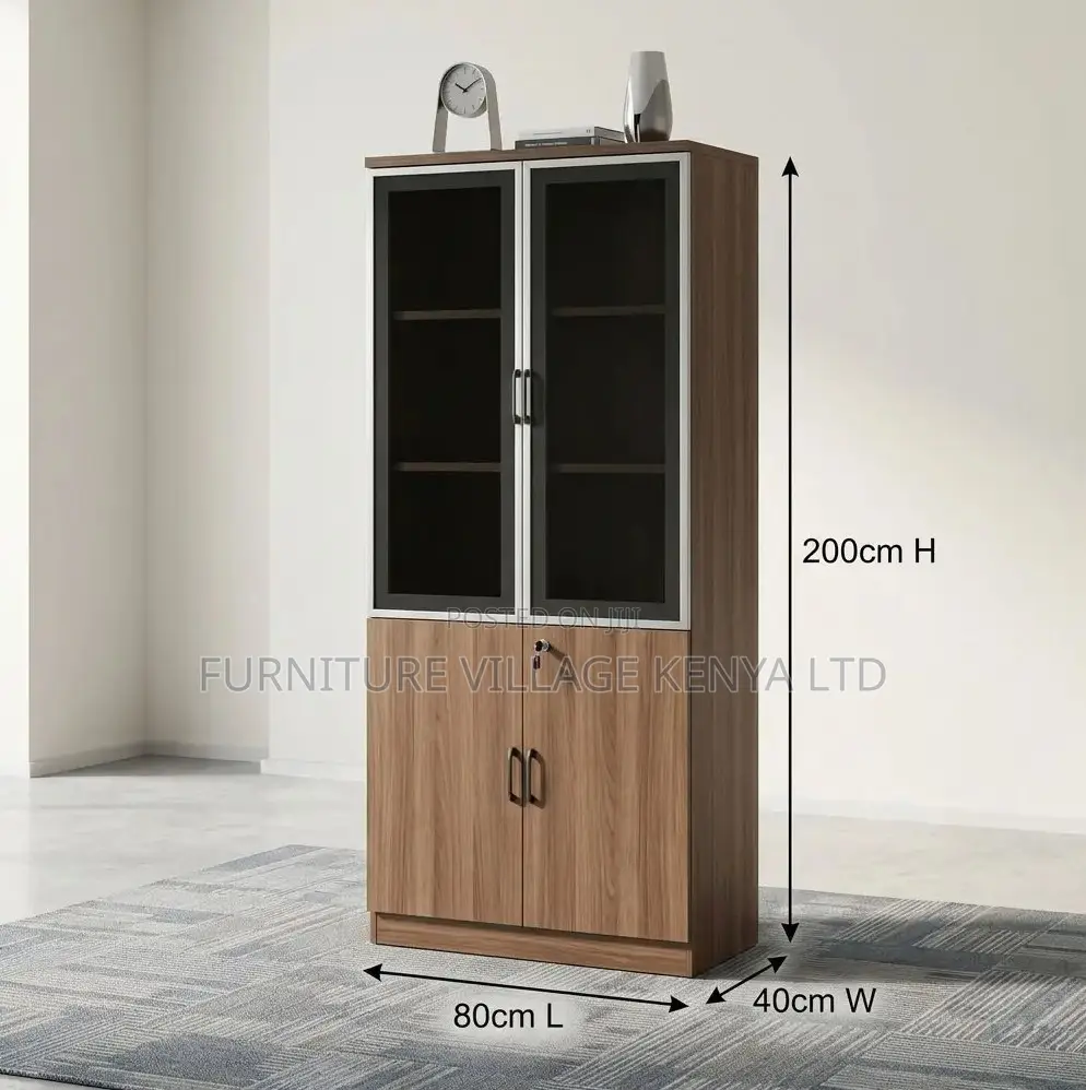 Office Cabinet; 2 Door Lockable Wooden Office File Cabinet