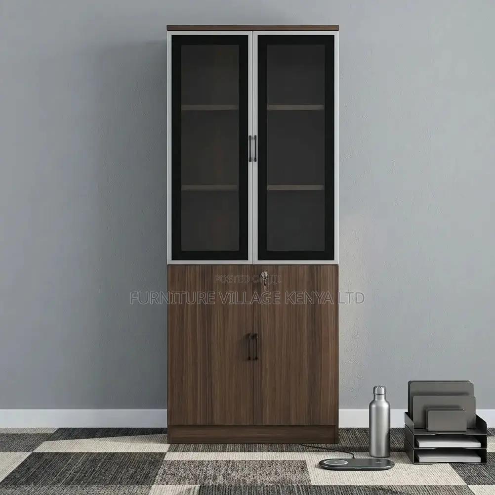 Office Cabinet; 2 Door Lockable Wooden Office File Cabinet