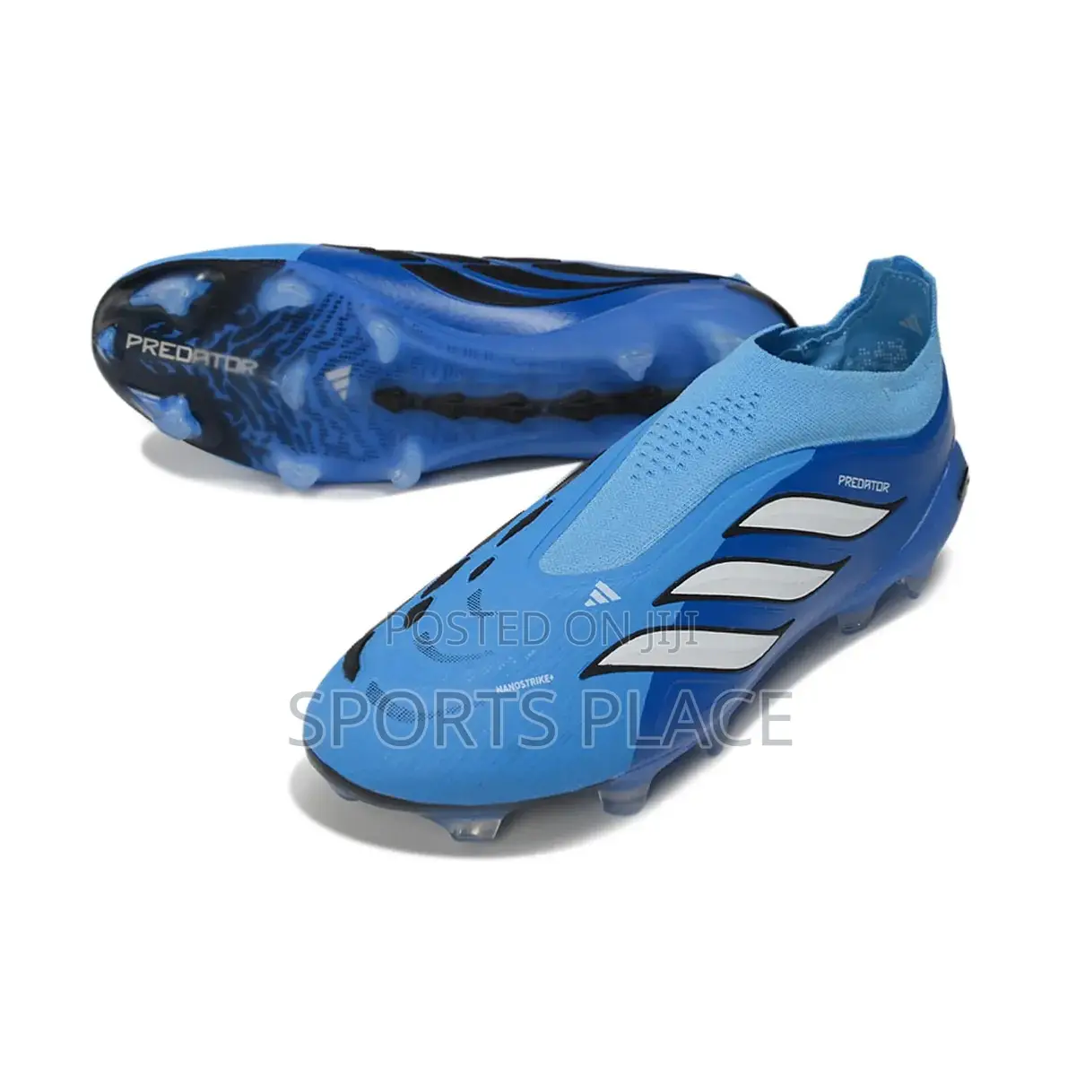 Laceless Predator Elite Blue - Strikeframe FG - Football Boots