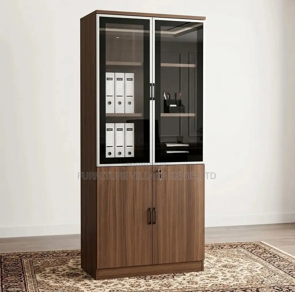 Office Cabinet; 2 Door Lockable Wooden Office File Cabinet