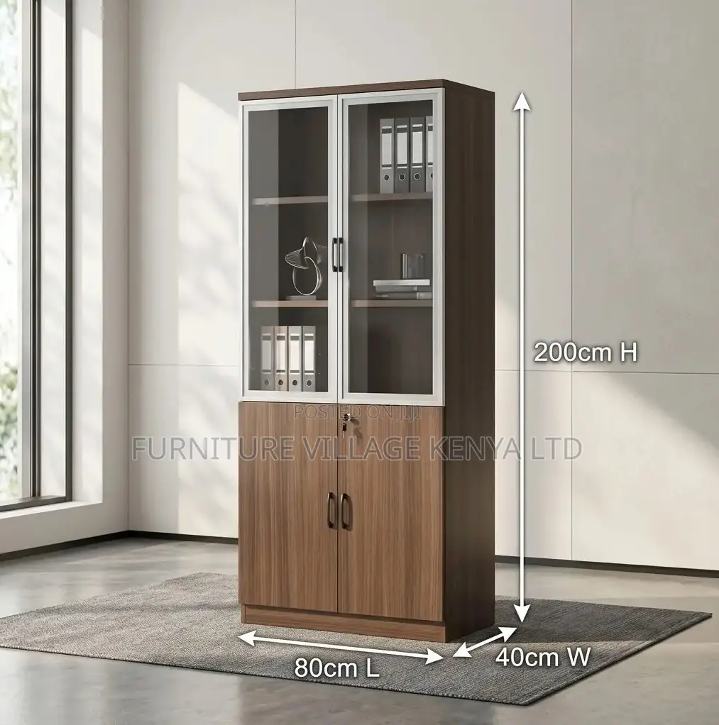 Office Cabinet; 2 Door Lockable Wooden Office File Cabinet
