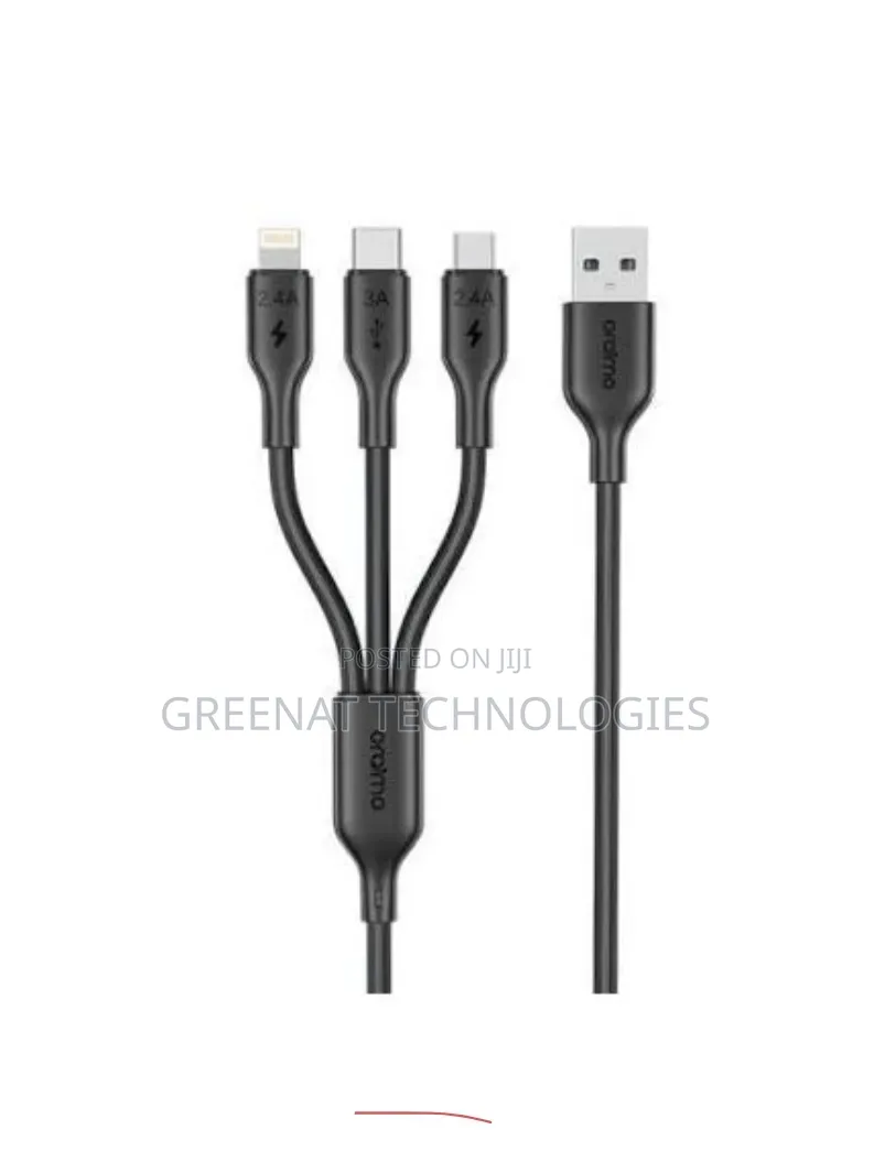 Oraimo DuraLine 4 OCD 60W 3-in-1 Fast Charging Cable