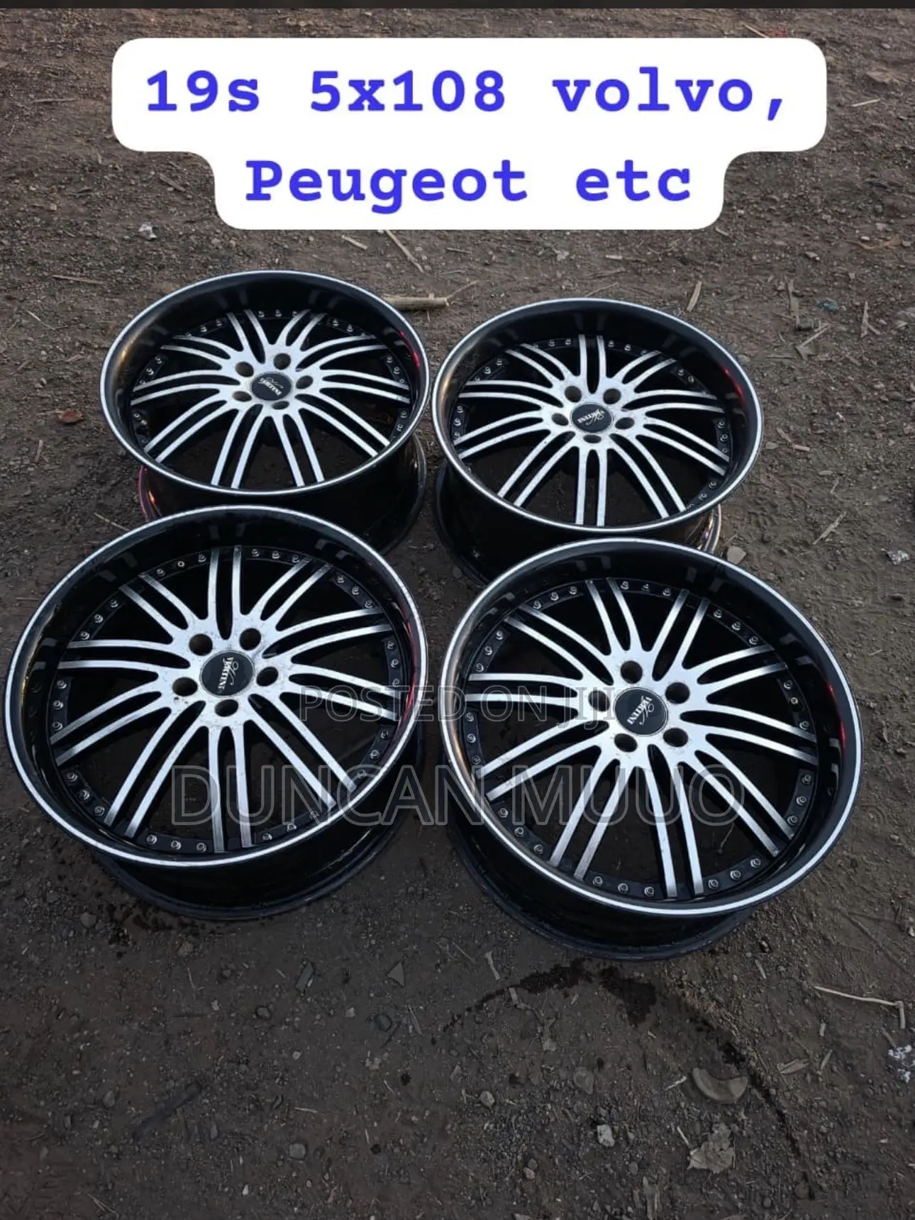 19 Inch 5x108 Rims for Sale Peugeot, Volvo