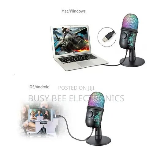 Huameisi Premium Condenser Microphones USB Gaming Microphone for PC Co