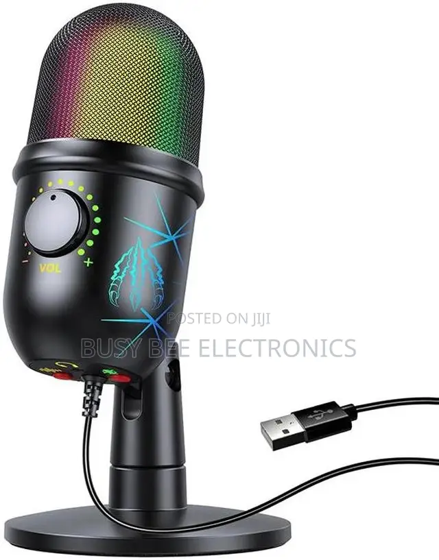 Huameisi Premium Condenser Microphones USB Gaming Microphone for PC Co
