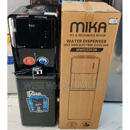 Black Mika Free Standing Hot and Cold Water Dispenser