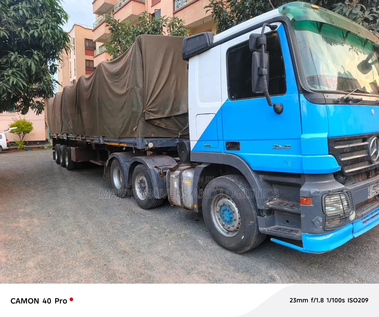 Open Top Semi Trailer for Goods Delivery