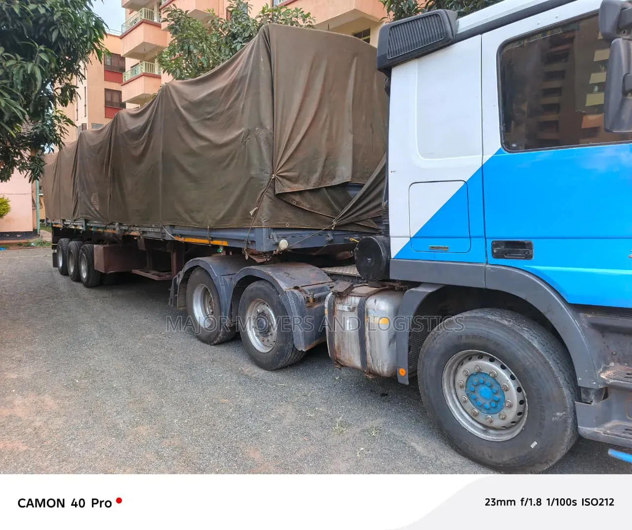 Open Top Semi Trailer for Goods Delivery