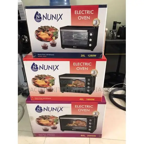 Nunix 20L Electric Rotisserie Oven for Baking and Grilling