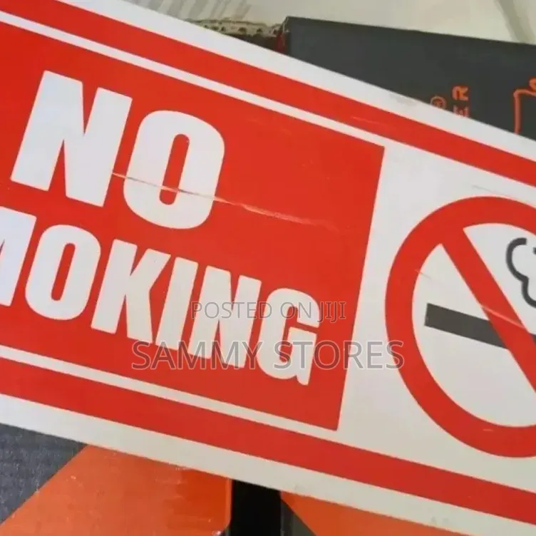 🚭 No Smoking Zone Wall Sign