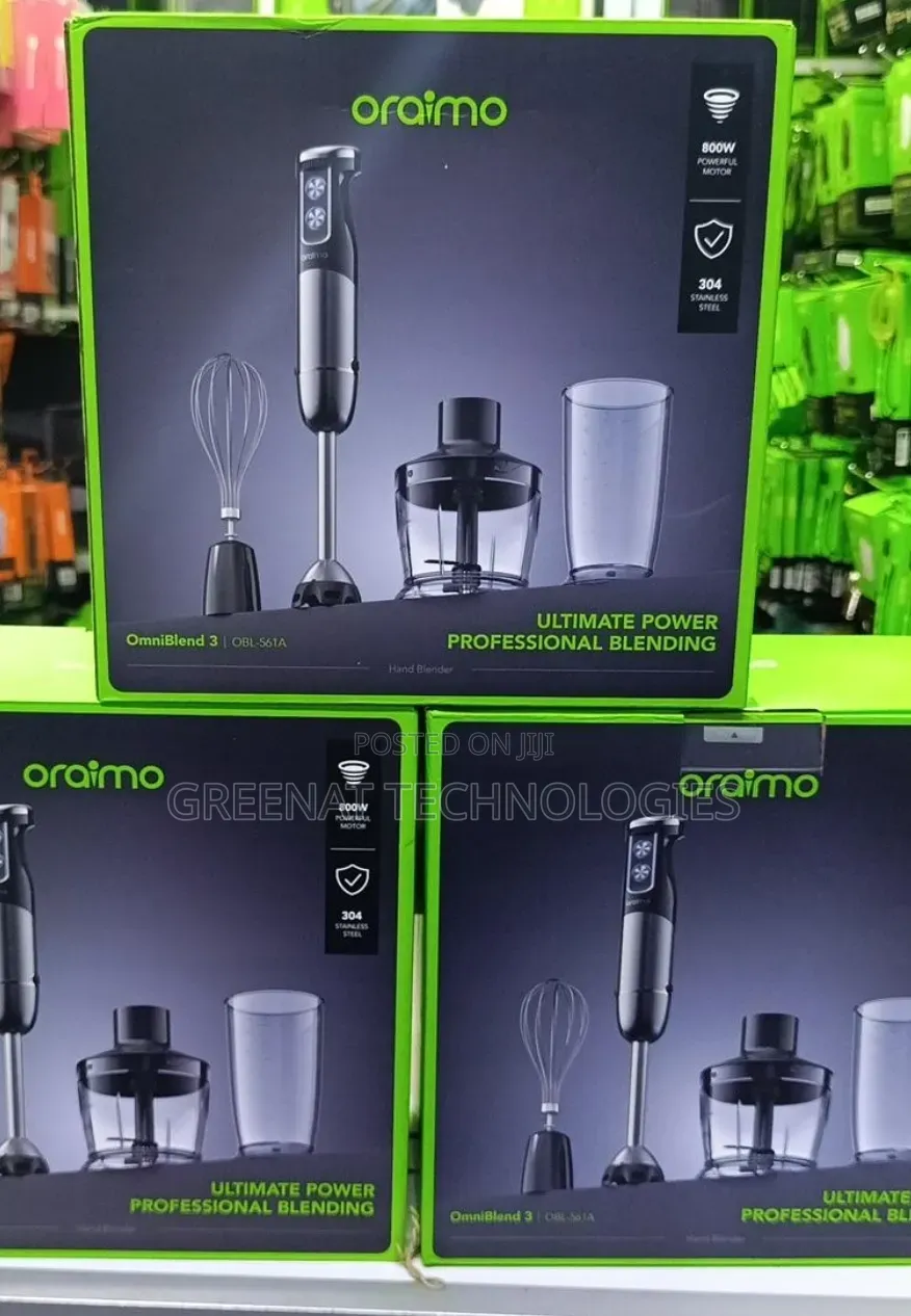 Oraimo OmniBlend 3 800W 6-in-1 Hand Blender OBL-S61A Blender