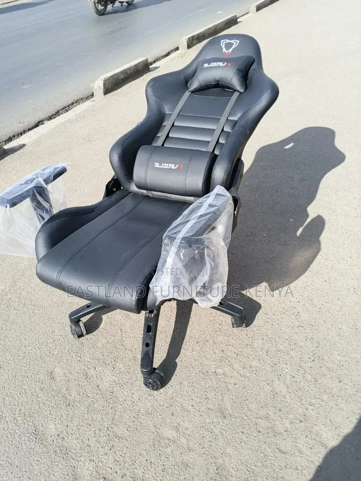 High Back Racing Style Office Chair With Headrest & Footrest
