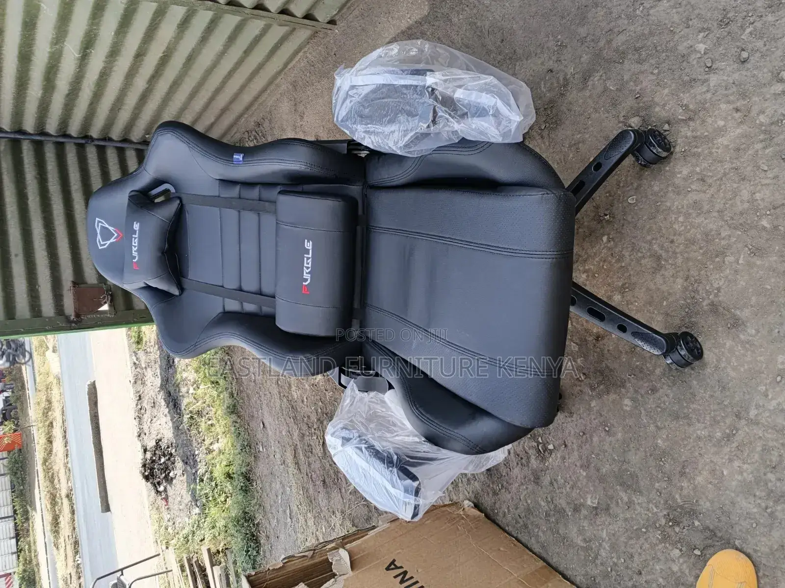High Back Racing Style Office Chair With Headrest & Footrest