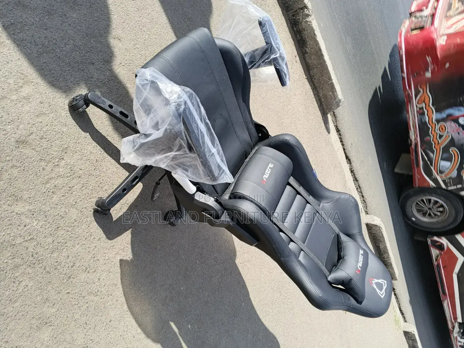 High Back Racing Style Office Chair With Headrest & Footrest