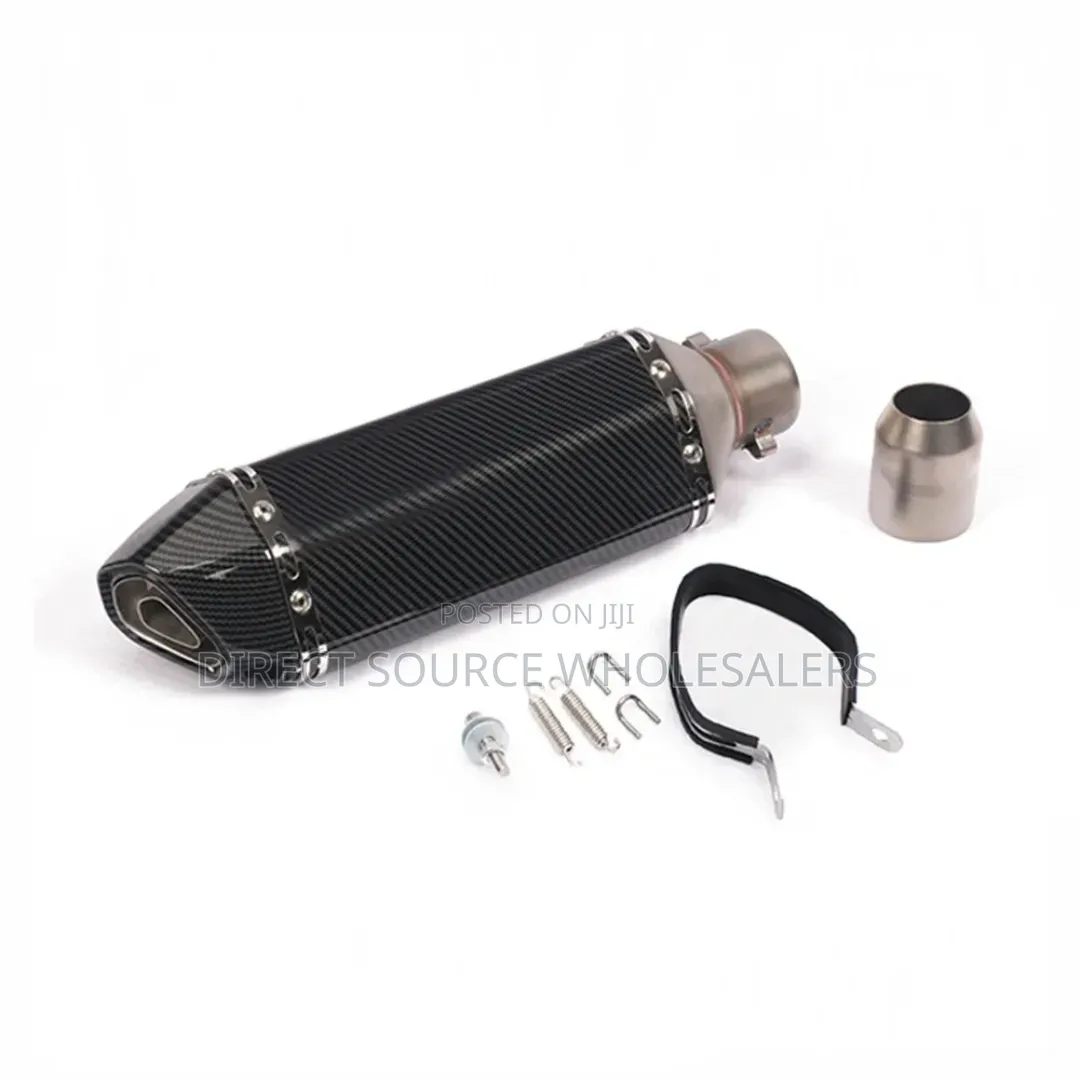 Motorcycle Exhaust Silencer With Clamp and Springs