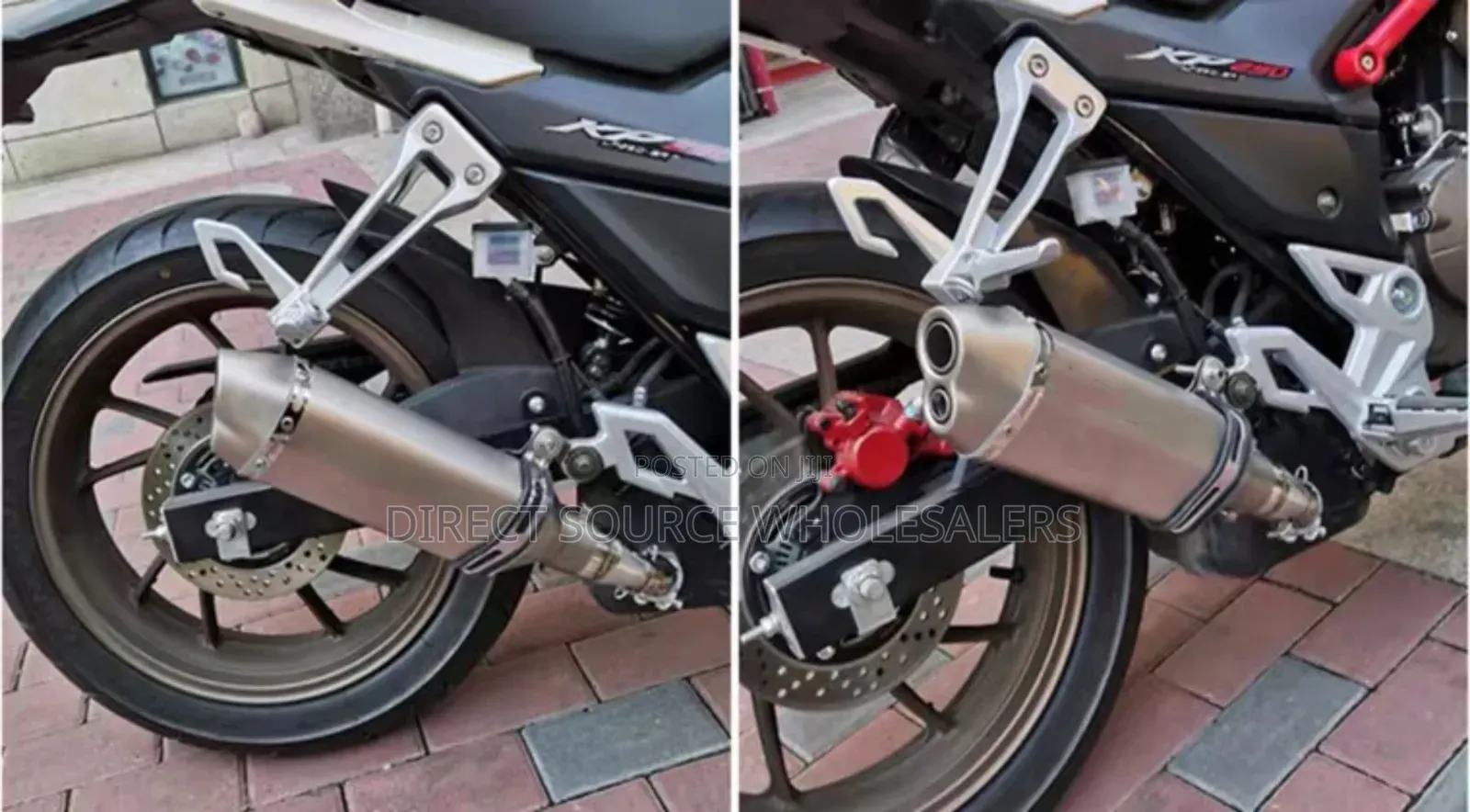 Motorcycle Modified Exhaust Pipe.