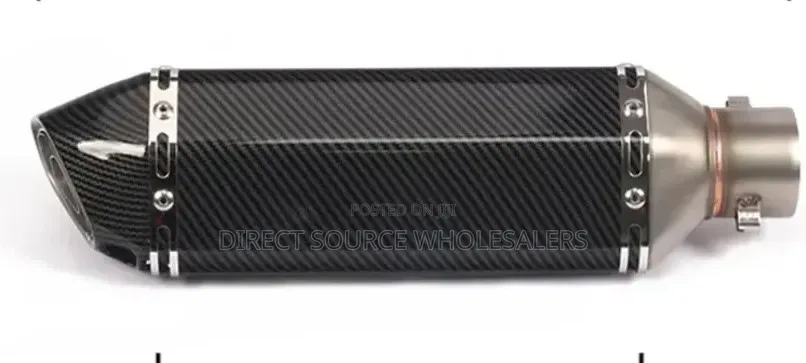 Motorbike Exhaust Muffler With Mounting Bracket