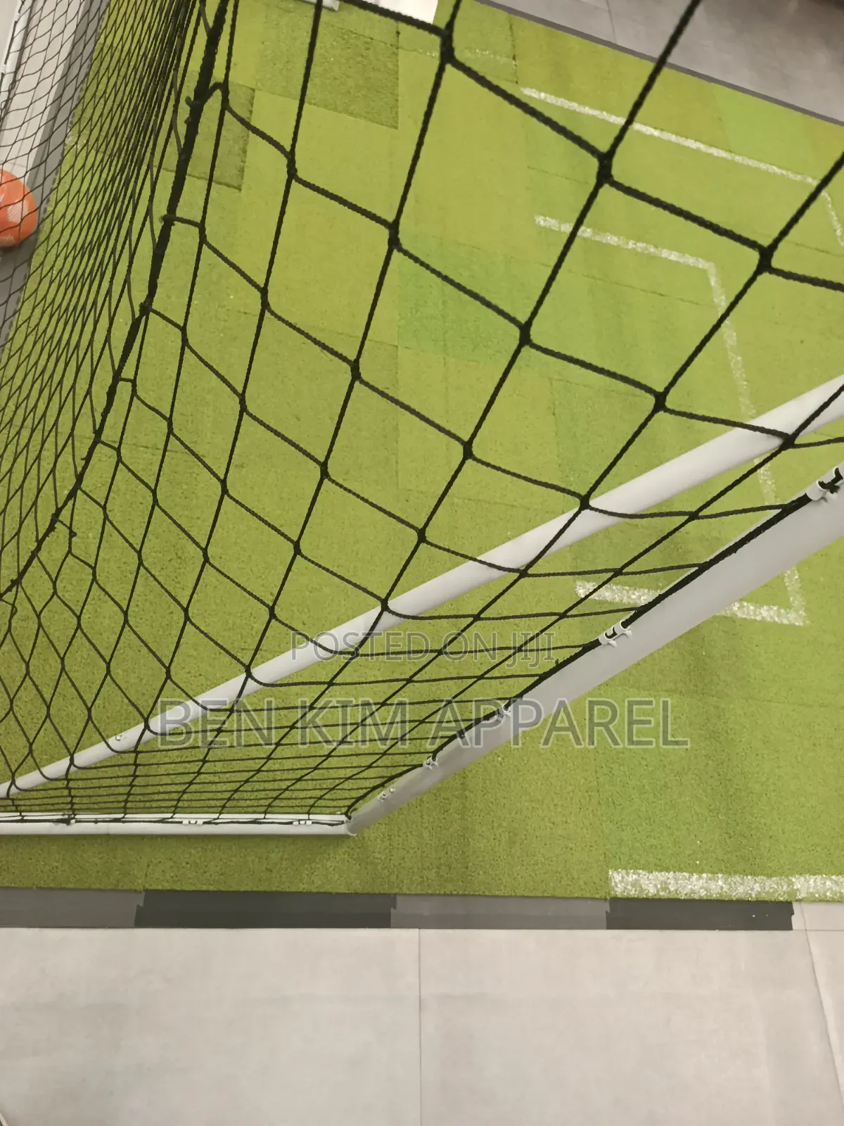 3Metres by 2 * 1.2 Metallic Goal With Net Tool Free Assembly 40mm Tube