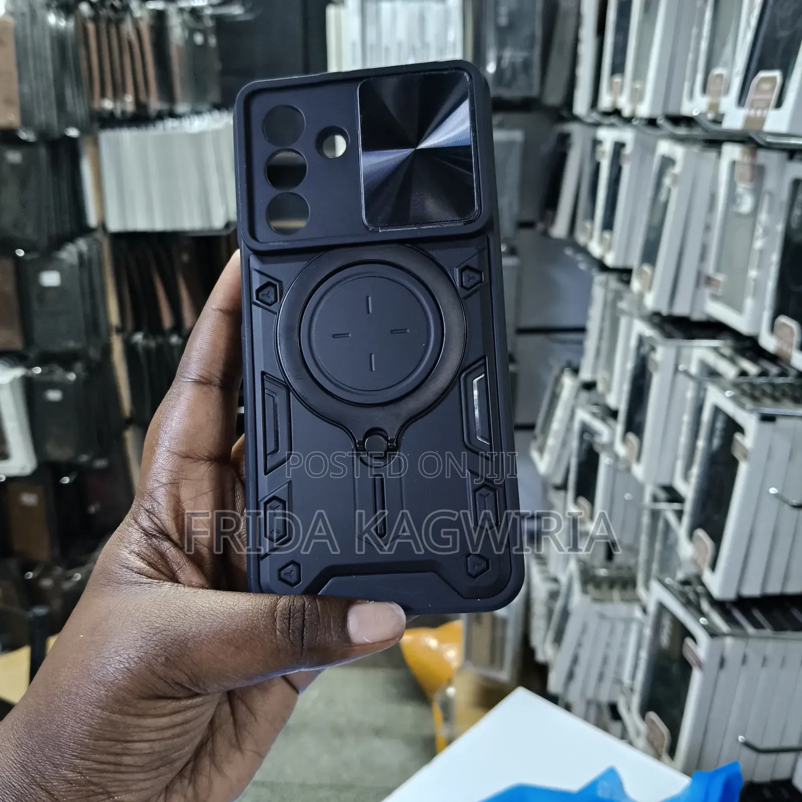 Samsung A17 Hard Cover With Camera Shield and Convertible Stand
