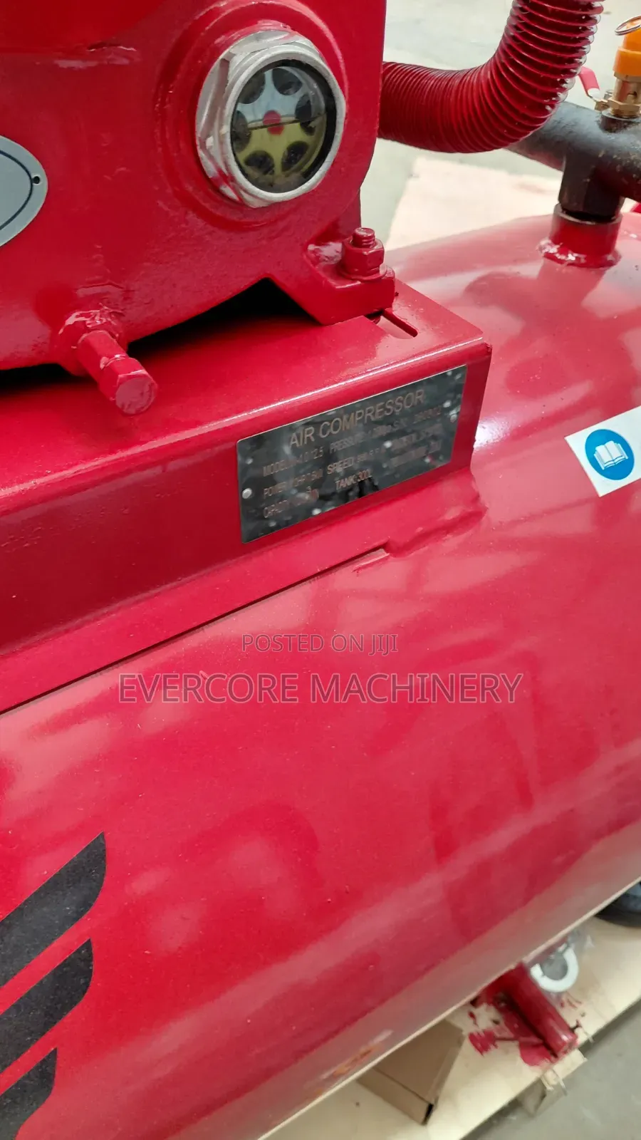 Sunshine Italy 300l 10Hp 12.5Bar Air Compressor Machine.