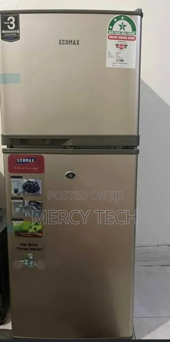 Ecomax Fridge 118L (Dark Silver)