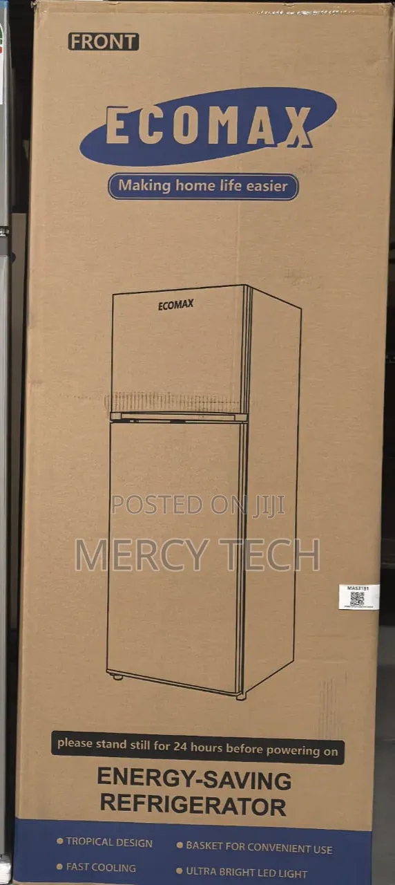 Ecomax Fridge 230L (Dark Silver)