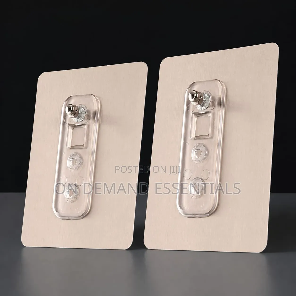 2PCS Punch-Free Screw Stickers, Non-Marking Waterproof Hooks