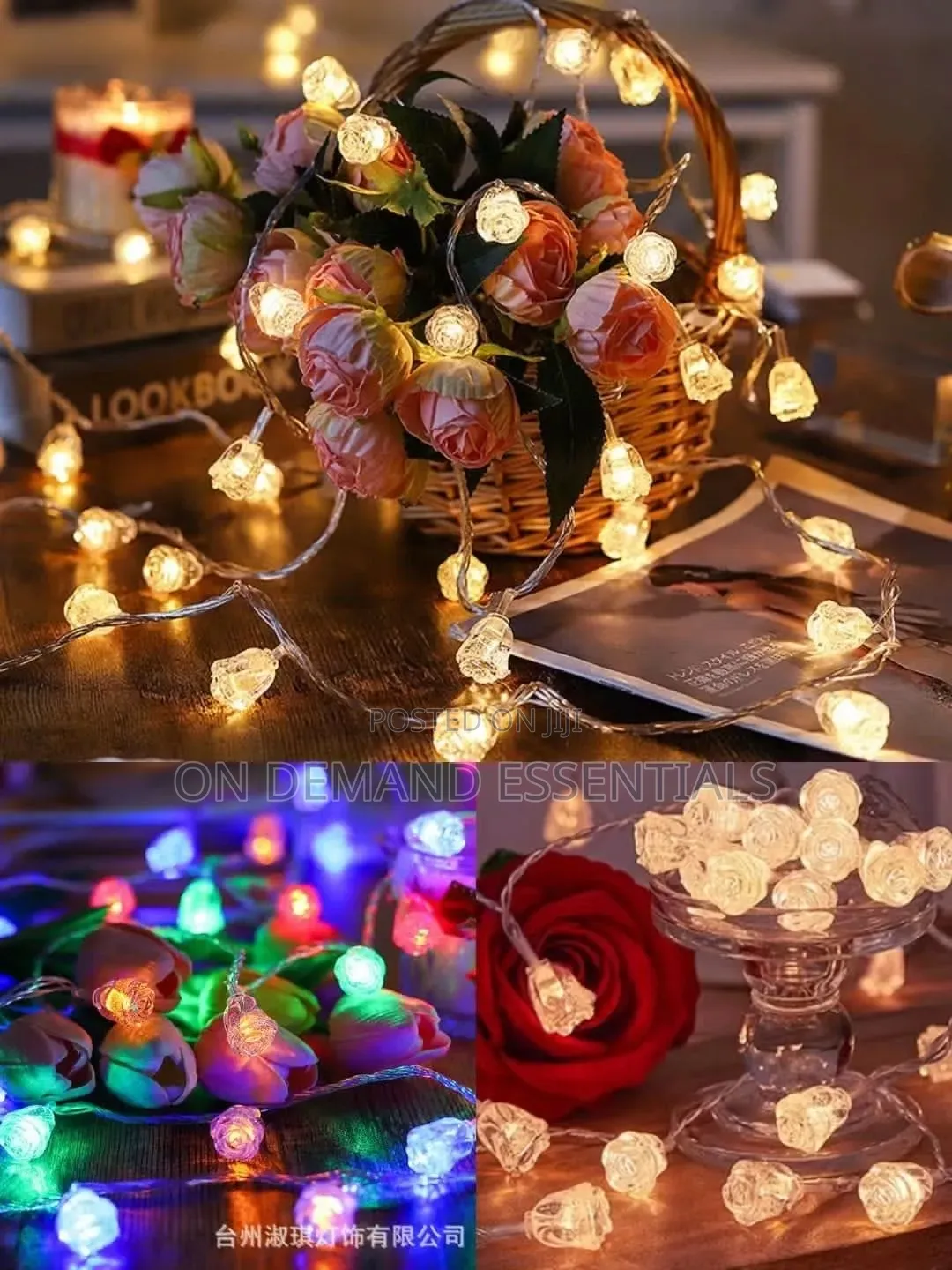 10 Meters Christmas Flower Shaped Led Lights Fairy With Remote