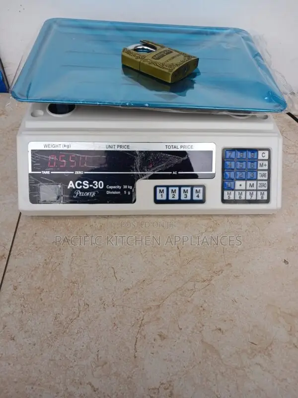 ACS 40 Digital Weighing Scale Flat Top - BLUE