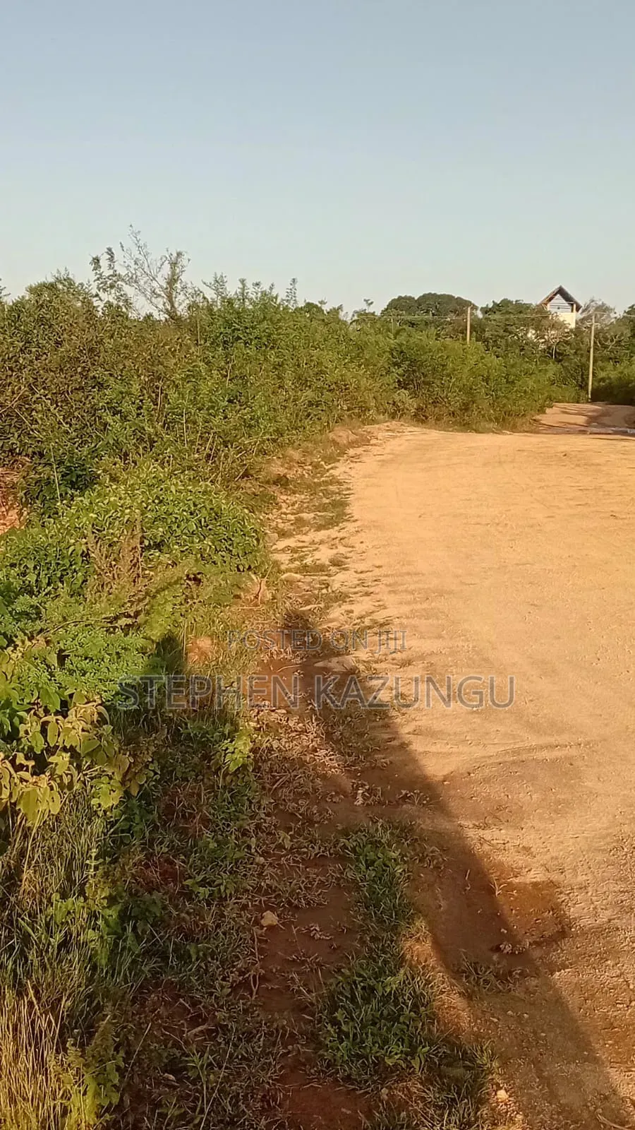 1 Acre Plot on Sale at Galu Beach Only 1.2 KMS From Beach.