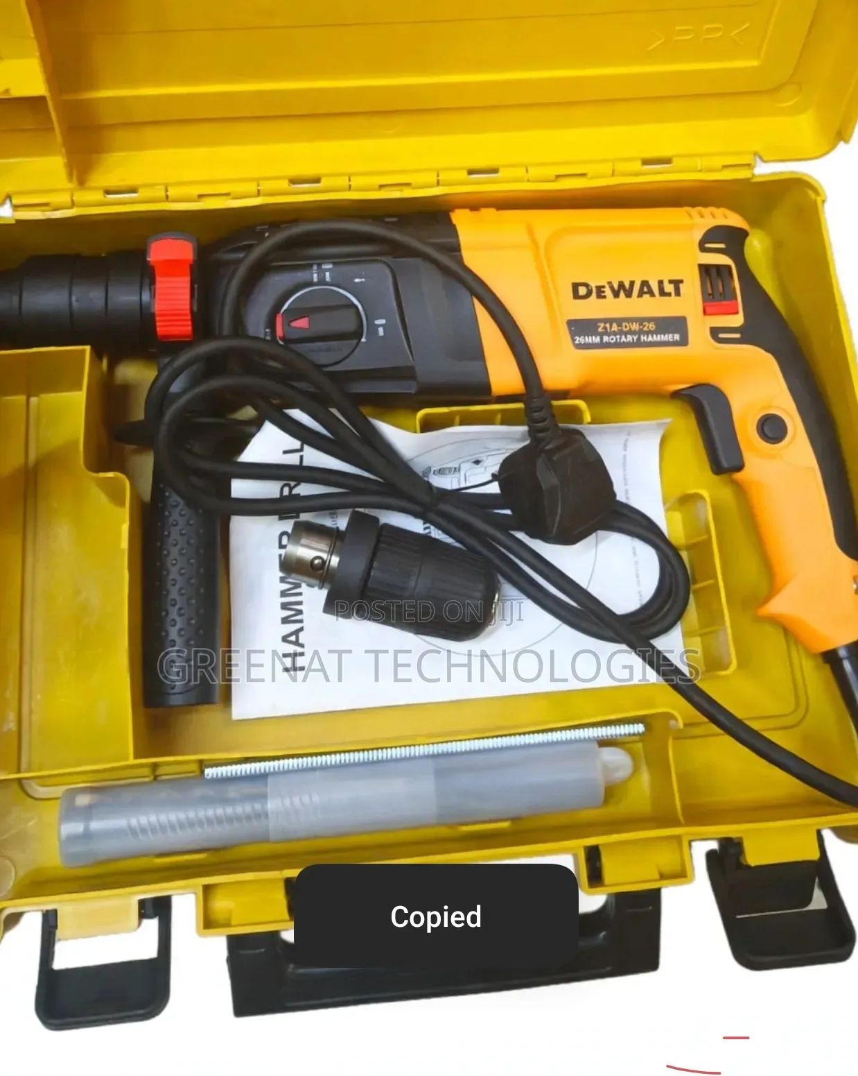 DeWalt Chuck Rotary Hammer Drill 26mm 800W Z1a-Dw-26 With Extra Chuck