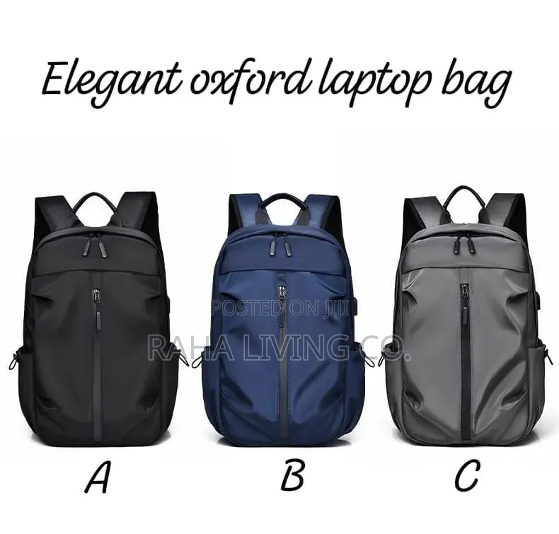 Elegant Oxford Waterproof Laptop Backpack | 30x15x45cm