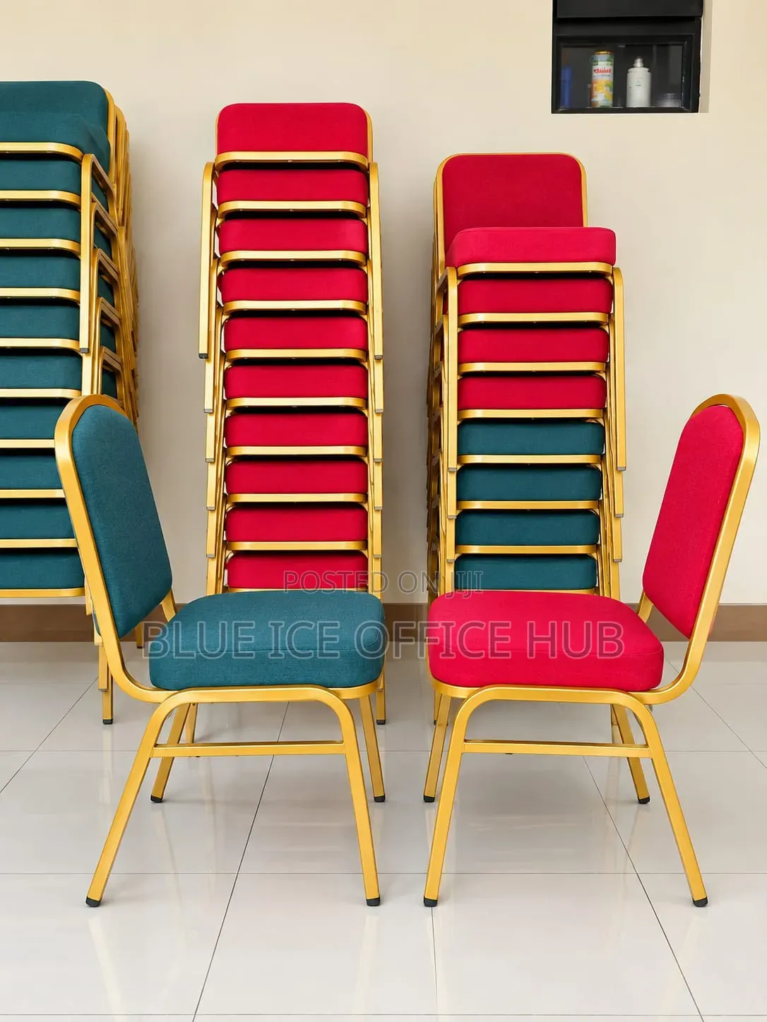 Gold Frame Banquet Chair | Padded Stackable Event & Conference Chair.