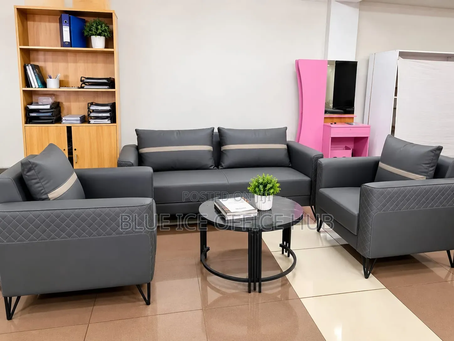 Modern 5 Seater Sofa Set | Stylish Office & Living Room Furniture