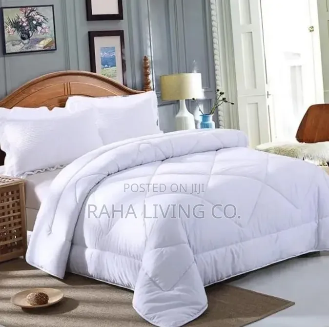 TC White Binded Duvet Set | 6x7 | 4pc Complete Package