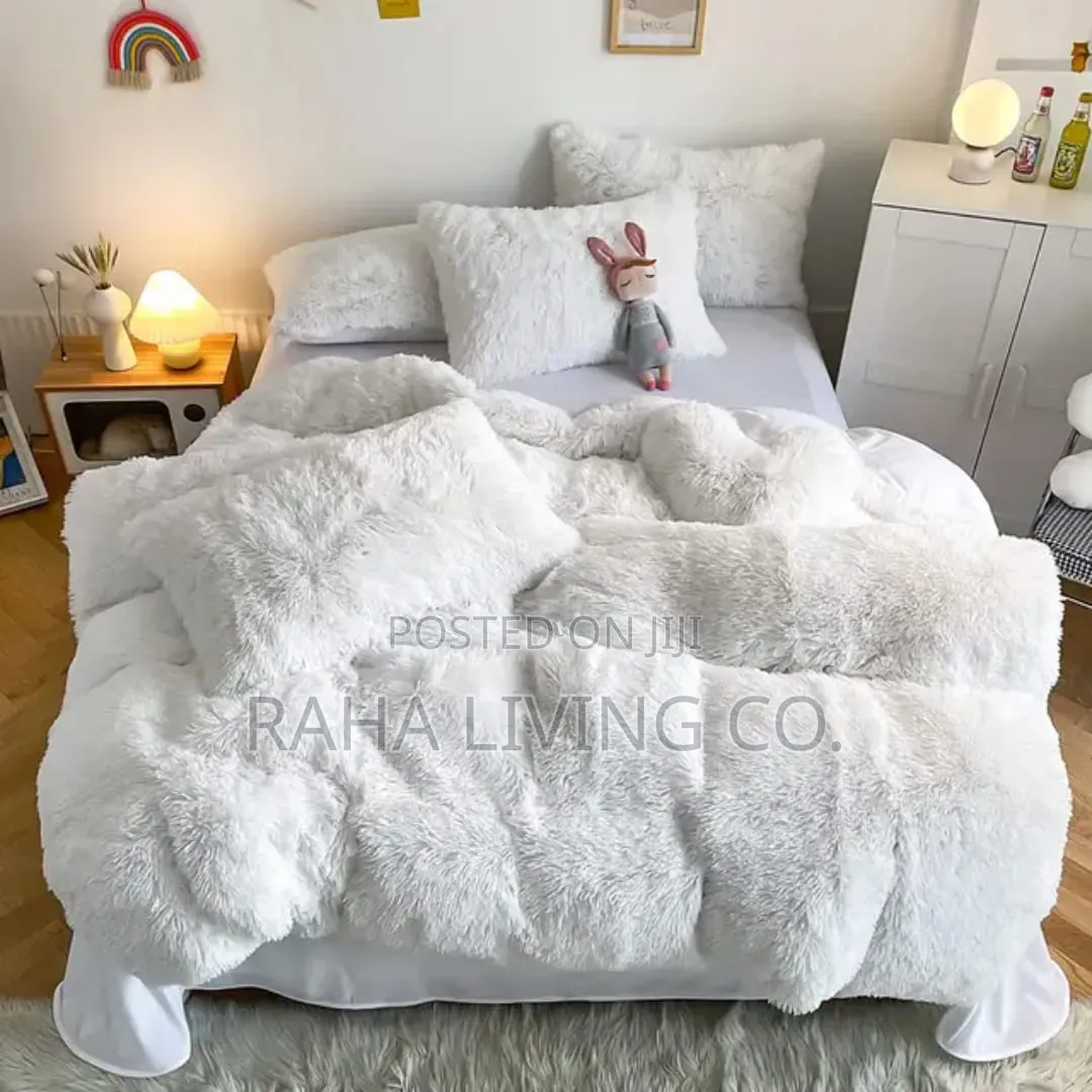 6pc Luxury Velvet Plush Fluffy Duvet Set | Up to 6x7 | 8 Colours